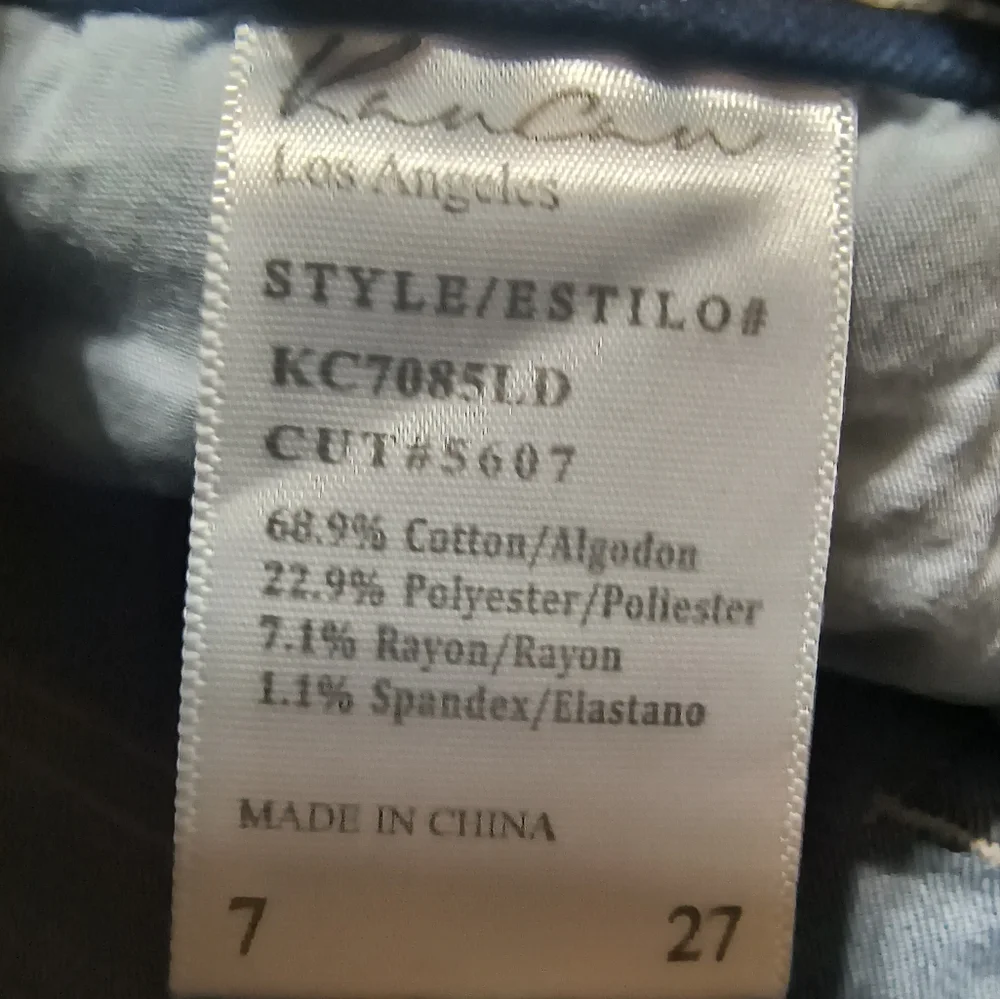 KanCan Midrise Skinny Jeans, Dark Wash, Women's Size 27/7, StyleKC7085LD - Picture 2 of 10